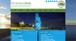 Desktop Screenshot of cityofgulfbreeze.us